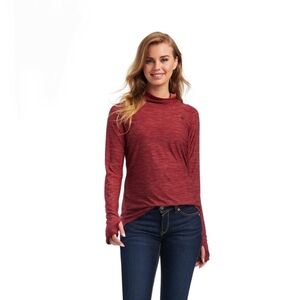 Ariat Laguna Long Sleeve Hoodie - Burgundy Size Medium